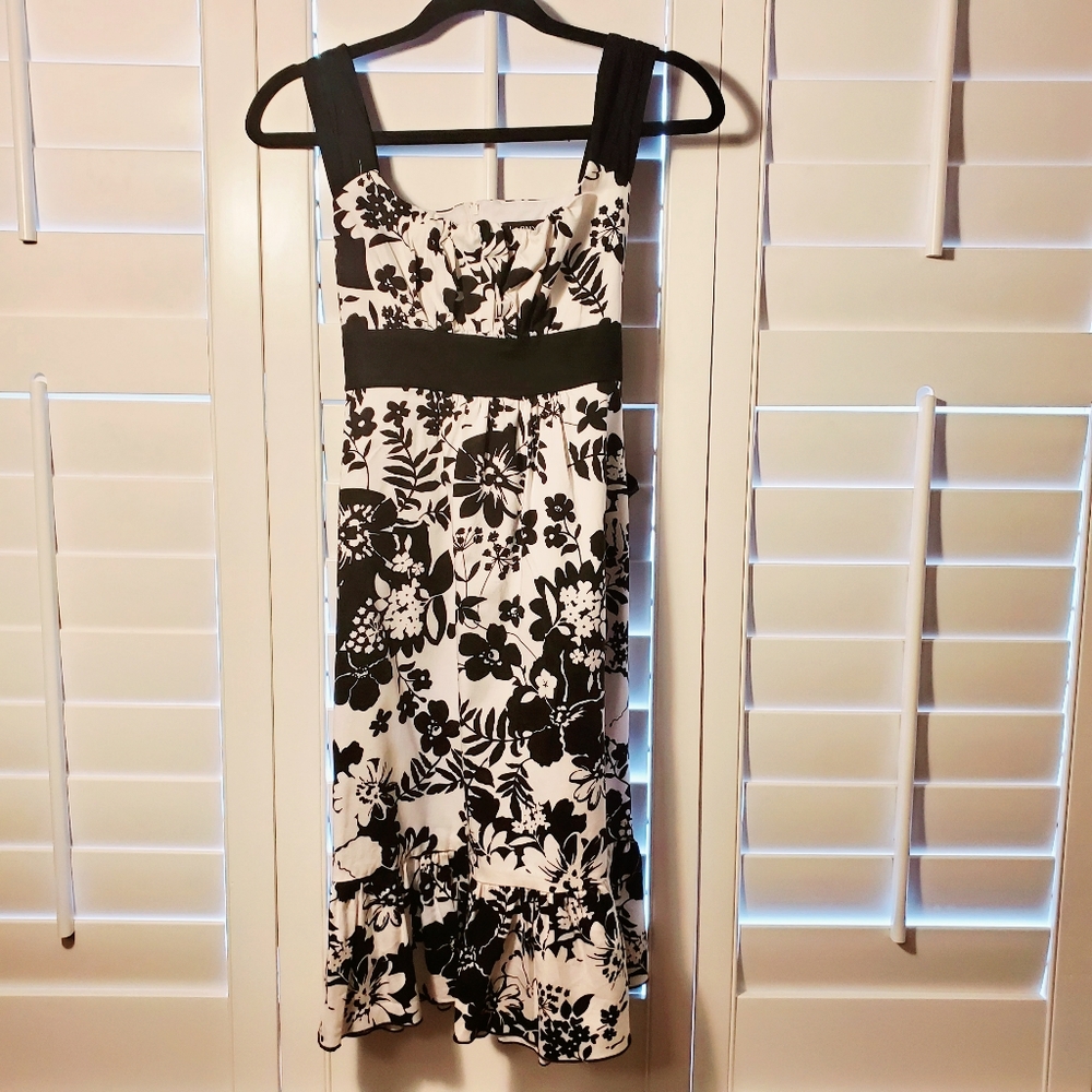 A.P.N.Y Casual Black & White Summer Dress - Size 6